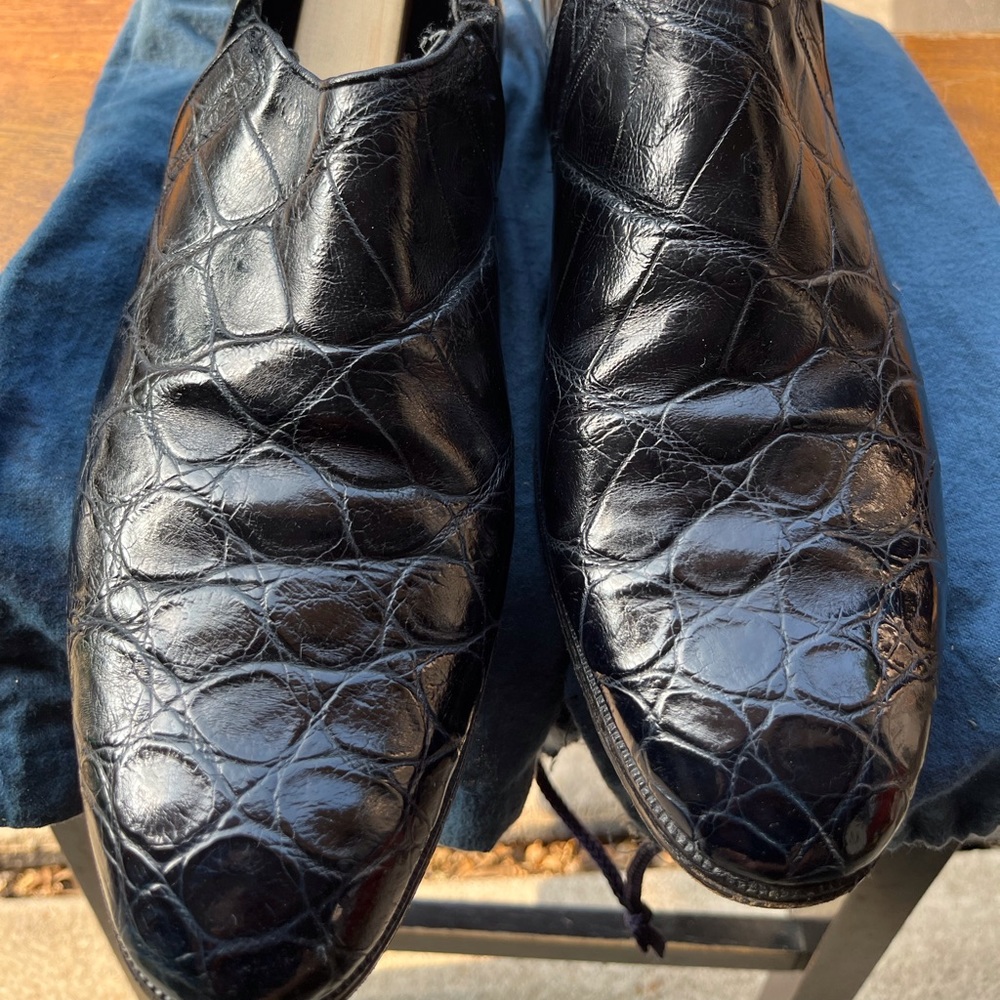 Men’s genuine crocodile loafers